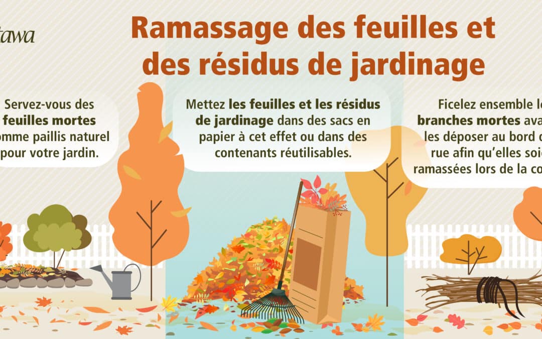Heures de collecte prolongées pendant la haute saison des feuilles et des résidus de jardinage